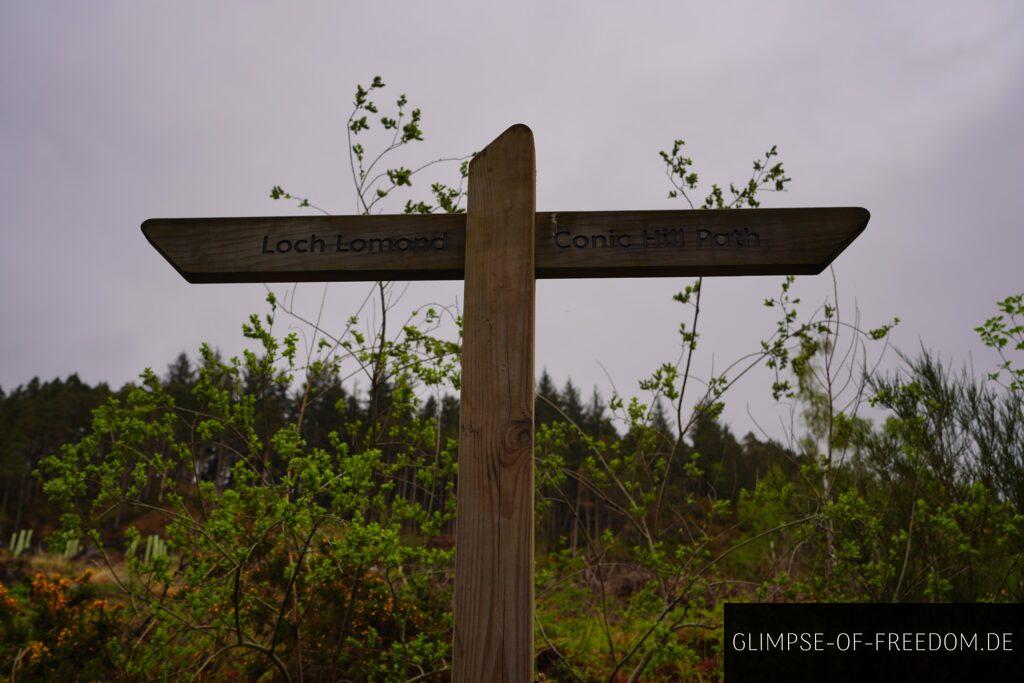 Wegweise - Loch Lomond und Conic Hill Wegweise - Loch Lomond und Conic Hill