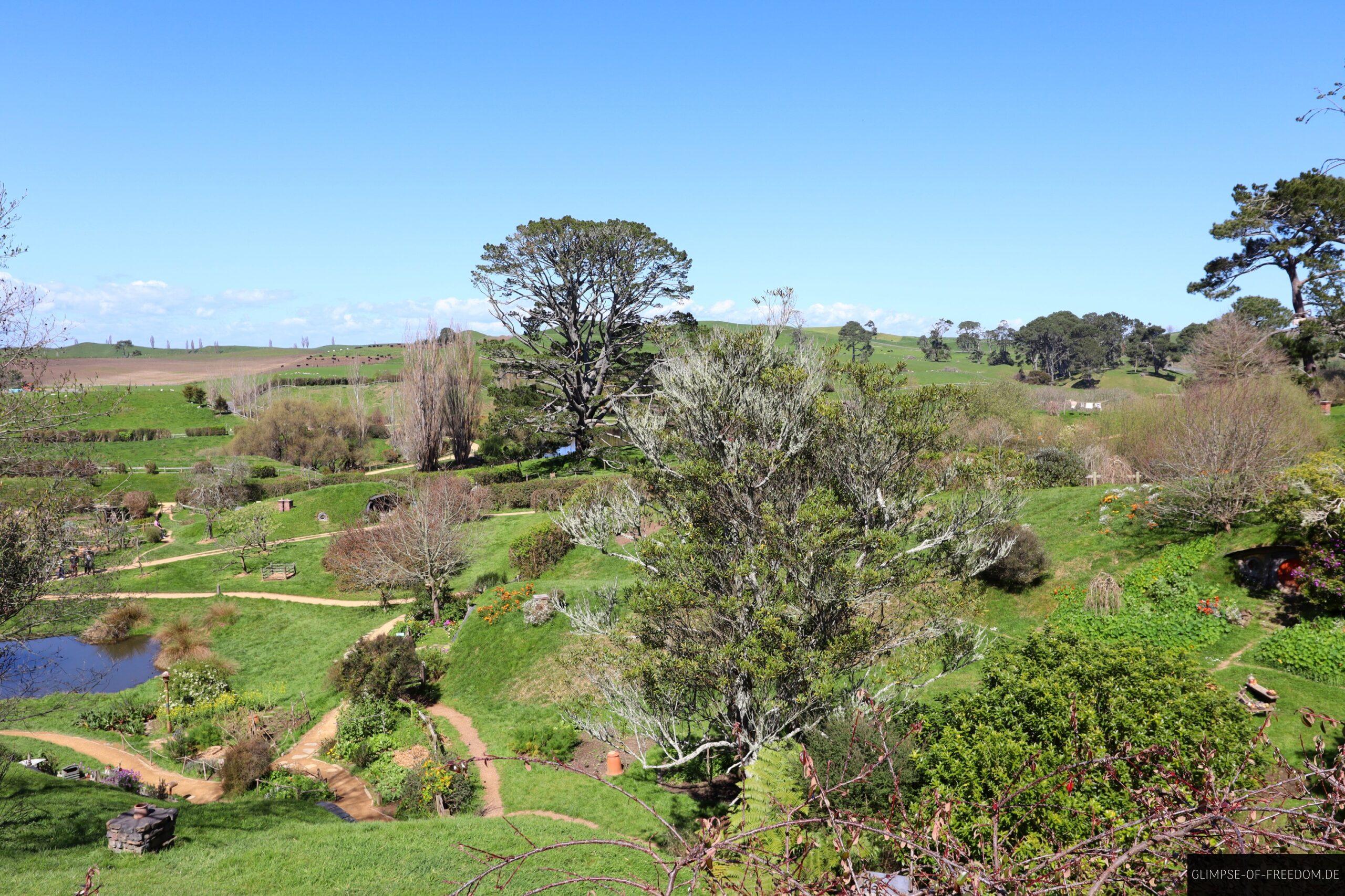 Weitsicht ueber das Hobbiton Movie Set scaled Weitsicht über das Hobbiton Movie Set
